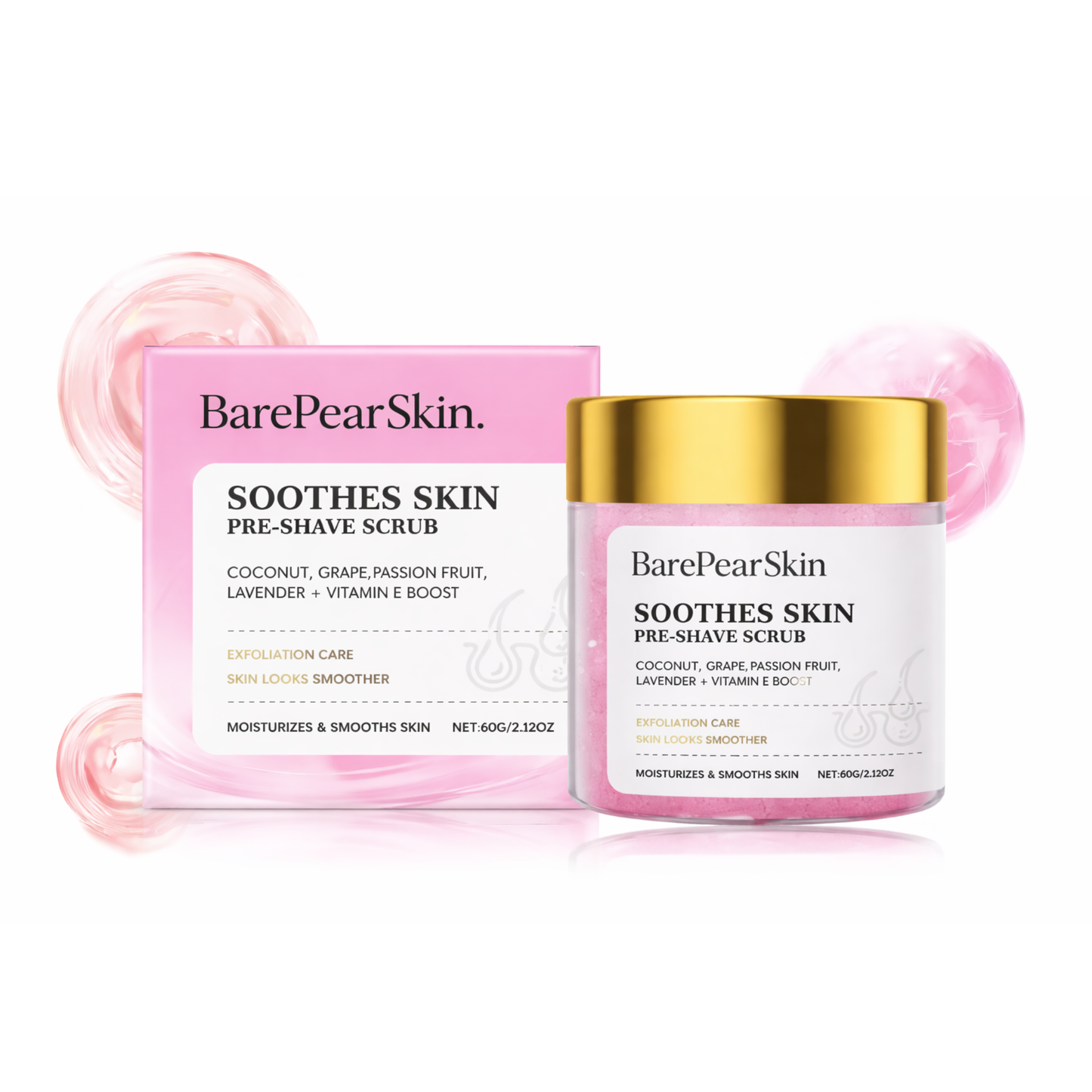 BarePear Pre-Shave Scrub